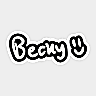 Becky Armstrong Signature Freenbecky Gap the series Sticker